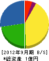 丸二竹内工業 貸借対照表 2012年9月期