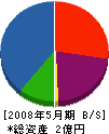 奈良ロテック 貸借対照表 2008年5月期