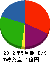 宮崎建設 貸借対照表 2012年5月期