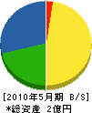 大島建設 貸借対照表 2010年5月期