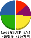 伊賀電気工業所 貸借対照表 2008年5月期