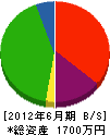 藤田ボーリング工業 貸借対照表 2012年6月期