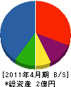 田崎技術 貸借対照表 2011年4月期