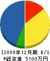 山田建設 貸借対照表 2009年12月期