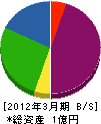 貴志安商店 貸借対照表 2012年3月期