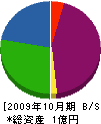 晋正 貸借対照表 2009年10月期