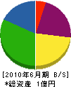 田浦工務店 貸借対照表 2010年6月期