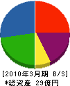 吉勝重建 貸借対照表 2010年3月期