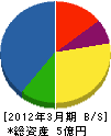 日本防災技術センター 貸借対照表 2012年3月期
