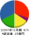 日栄商事 貸借対照表 2007年12月期