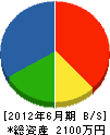 斉藤畳店 貸借対照表 2012年6月期