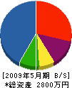 矢次電気工事 貸借対照表 2009年5月期