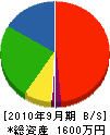 新栄電気工事 貸借対照表 2010年9月期
