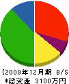 増川建設 貸借対照表 2009年12月期