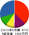 町田冷熱 貸借対照表 2012年6月期