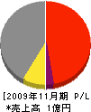 マルワ菅原建設 損益計算書 2009年11月期