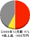 上田組 損益計算書 2008年12月期