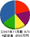 エイペックス・ヨシイ 貸借対照表 2007年11月期