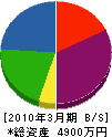 ヒヤカワ興建 貸借対照表 2010年3月期