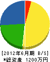 志誠 貸借対照表 2012年6月期