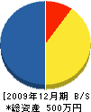 丸山商事 貸借対照表 2009年12月期