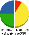 松尾塗装 貸借対照表 2009年10月期