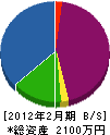 菅工務店 貸借対照表 2012年2月期