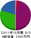 山口組 貸借対照表 2011年10月期