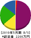 松田製作所 貸借対照表 2010年5月期