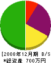 古川板金 貸借対照表 2008年12月期