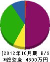 今田塗装工業 貸借対照表 2012年10月期