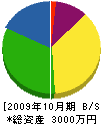久野緑化 貸借対照表 2009年10月期