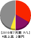 佐竹建設 損益計算書 2010年7月期