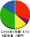 大浜工業 貸借対照表 2008年3月期