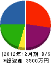 坂田建設工業 貸借対照表 2012年12月期