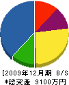 竹内電建 貸借対照表 2009年12月期