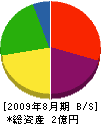 長谷部工務店 貸借対照表 2009年8月期