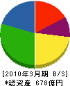 東急コミュニティー 貸借対照表 2010年3月期