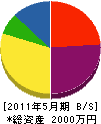 長野建設 貸借対照表 2011年5月期