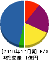 堀田土木 貸借対照表 2010年12月期