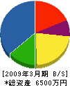 青山工業所 貸借対照表 2009年3月期