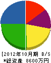 武田設備工業 貸借対照表 2012年10月期