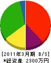 栄解体工業 貸借対照表 2011年3月期