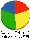 黒沢電機 貸借対照表 2010年4月期