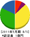 円久 貸借対照表 2011年5月期