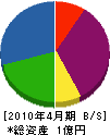 中山工務店 貸借対照表 2010年4月期