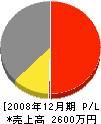 松永組 損益計算書 2008年12月期