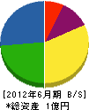 昭和電機 貸借対照表 2012年6月期