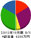 松田組 貸借対照表 2012年10月期