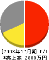 中田ガラス店 損益計算書 2008年12月期